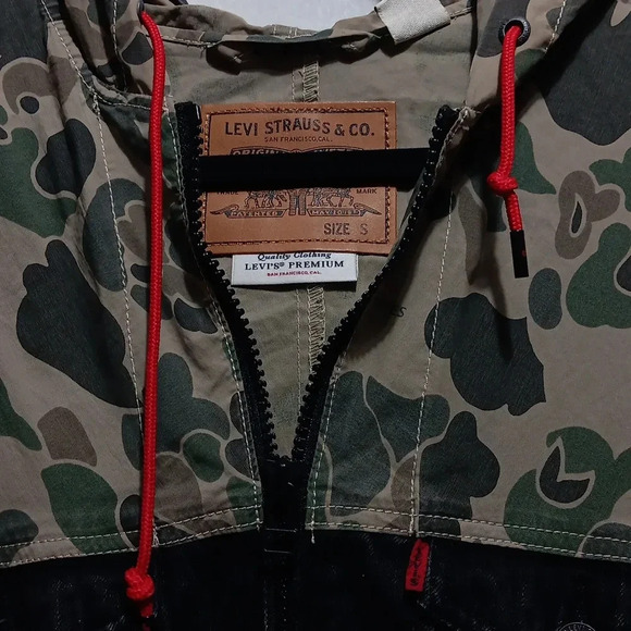 Levis Size S Justin Timberlake Camo Jacket Fresh Leaves outerwear - Picture 3 of 6